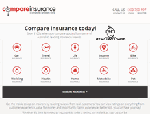 Tablet Screenshot of compareinsurance.com.au